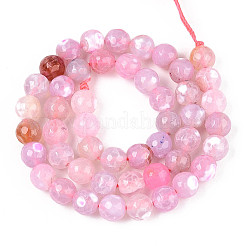 Natural Agate(Dyed & Heated) Beads Strands&nbsp;G-T139-8mm-88B