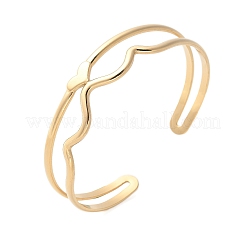 304 Stainless Steel Cuff Bangles for Women&nbsp;BJEW-U032-05G