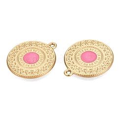 303 Stainless Steel Enamel Pendants&nbsp;STAS-Q110-39G-04