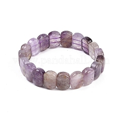 Natural Amethyst Beaded Stretch Bracelets for Women Men&nbsp;BJEW-M049-11C