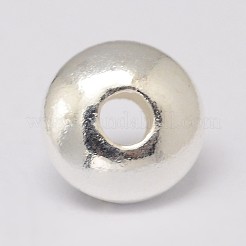 925スターリングシルバースペーサービーズ  ソーサービーズ  銀  5x2.5mm  穴：1.5mm&nbsp;STER-K021-03S-5mm