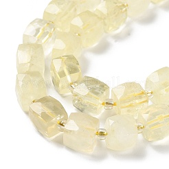 Natural Lemon Quartz(Heated) Beads Strands&nbsp;G-B065-A10