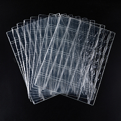 PVC Coin Collection Binder Pages&nbsp;DIY-WH0430-349