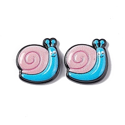 オペーク樹脂カボション  カタツムリ  ピンク  19x19.5x5mm&nbsp;RESI-C027-02B