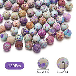 120Pcs Natural Imperial Jasper Beads&nbsp;G-SC0003-06