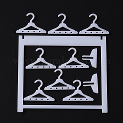アクリルイヤリングスタンドセット  イヤリングディスプレイホルダー  ホワイト  完成品：13x4.5x11.5cm&nbsp;EDIS-WH0006-39B