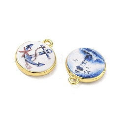 Printed Brass Pendants&nbsp;KK-CBA84C5-14G