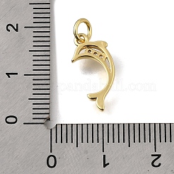 Brass Micro Pave Cubic Zirconia Pendants&nbsp;KK-U072-02A-G