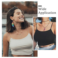 DIY 430 Stainless Steel Feather Dangle Earring Making Kit&nbsp;DIY-DR0001-43