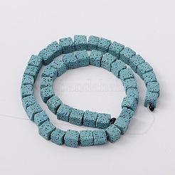 Natural Lava Rock Beads Strands&nbsp;G-L435-01-6mm-14