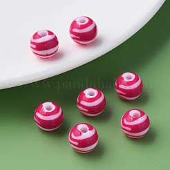 Opaque Striped Acrylic Beads&nbsp;MACR-S373-27A-03