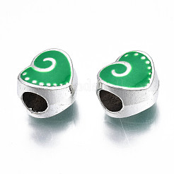Alloy Enamel European Beads&nbsp;MPDL-T005-002-RS