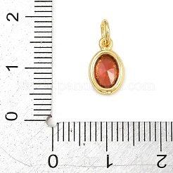 Brass Pave Cubic Zirconia Charms&nbsp;KK-CBA3DE7-03G-B