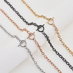 Unisex 304 Stainless Steel Cable Chain Bracelets&nbsp;BJEW-UN0001-09