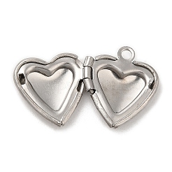 Non-Tarnish 316 Surgical Stainless Steel Locket Pendants&nbsp;STAS-C077-08P