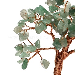 Christmas Natural Green Aventurine Chips Tree Decorations&nbsp;DJEW-K028-02A