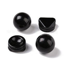 Natural Obsidian Display Decorations&nbsp;DJEW-G032-02F