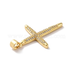 Rack Plating Brass Micro Pave Cubic Zirconia Pendants&nbsp;KK-A160-17G