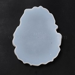 DIYの不規則な多角形のカップ マットのシリコーン型  レジンキャスティングコースター金型  UVレジン用  エポキシ樹脂工芸品作り  ホワイト  125x101x10mm&nbsp;LS-SIMO-H009-01D