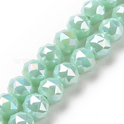 Electroplate Opaque Glass Beads Strands&nbsp;EGLA-H101-01