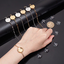 DIY Blank Dome Bracelet Making Kit&nbsp;DIY-UN0005-68