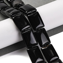Natural Black Onyx(Dyed & Heated) Beads Strands&nbsp;G-T047-B29-01