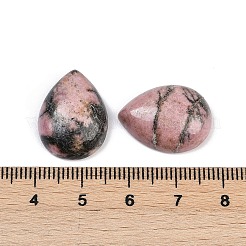 天然ロードナイトのカボション  ティアドロップ  20~20.5x15~15.5x6.5~7mm&nbsp;G-H094-01A-31