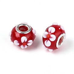 Handmade Lampwork European Beads&nbsp;LAMP-Q029-03A