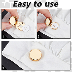 8Pcs 2 Styles Alloy Cufflinks&nbsp;BUTT-GA0001-34G