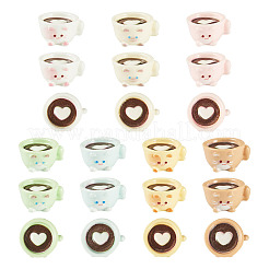 42Pcs 7 Colors Coffee Cup Resin Mini Model&nbsp;DJEW-TA0001-40