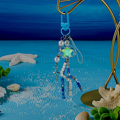 Jellyfish Glass & Acrylic Pendant Decorations&nbsp;HJEW-TAC0032