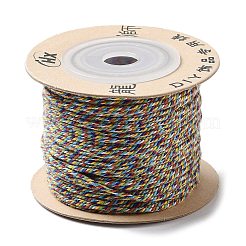 ポリエステルツイストコード  ラウンド  DIYのジュエリーには  カラフル  1mm  約49.21ヤード（45m）/ロール&nbsp;OCOR-G015-01A-35