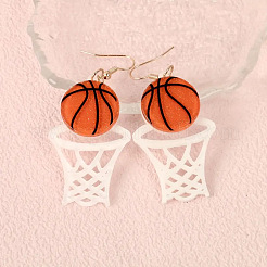 Printed Acrylic Dangle Earrings&nbsp;FS-WG14A31-01