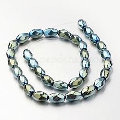 Electroplate Non-magnetic Synthetic Hematite Beads Strands&nbsp;G-F300-12-07