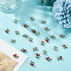 60Pcs 3 Colors Alloy Rhinestone Cabochons&nbsp;MRMJ-ME0001-03