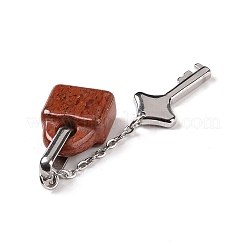 Natural Red Jasper Pendants&nbsp;G-B027-03E