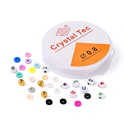 DIY Heishi Surfer Bracelet Making Kits&nbsp;DIY-FS0002-78