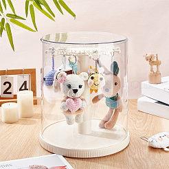 Clear ABS Plastic Doll Display Cases&nbsp;DJEW-WH0028-010