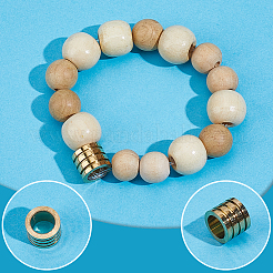 20Pcs 304 Stainless Steel European Beads&nbsp;STAS-BBC0009-81G