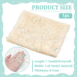 PE Plastic Star Moon Sequins Fabric&nbsp;DIY-WH0816-598A