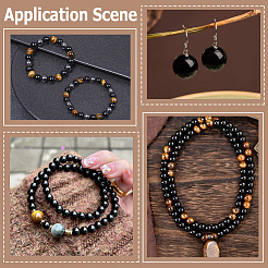 2 Strands Natural Obsidian Round Beads Strands&nbsp;G-PA0002-69