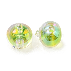UV Plating Rainbow Iridescent Acrylic Beads&nbsp;OACR-A014-02F