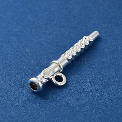 合金ペンダント  クラリネット  銀  28.5x7x4mm  穴：2mm&nbsp;FIND-Q098-04S