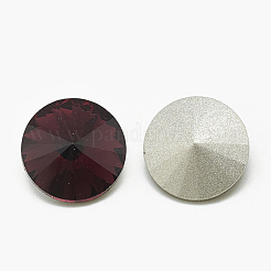 Pointed Back Glass Rhinestone Cabochons&nbsp;RGLA-T086-10mm-18