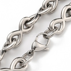 304 Stainless Steel Link Chain Bracelets&nbsp;BJEW-H618-09P