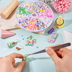 60G 10 Styles Handmade Polymer Clay Cabochons&nbsp;CLAY-TA0001-70