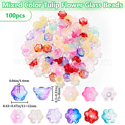 2 Strands Transparent Glass Beads Strands&nbsp;GLAA-SP0001-07