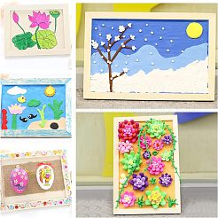 Wood Painting Canvas Panels&nbsp;LS-WOOD-WH0109-07