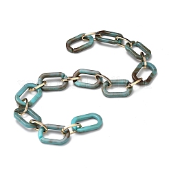 Handmade Acrylic Paperclip Chains&nbsp;X-AJEW-JB00697-01