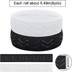2 Rolls 2 Colors Polyester Ribbon&nbsp;EW-NB0001-07